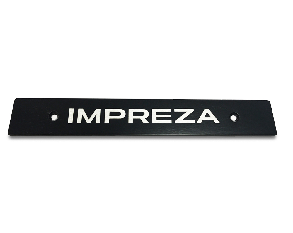 (02-17) Impreza - IMPREZA Logo (Painted Black) - JDM Holes